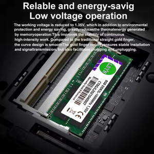 Memoria RAM para Portátil <span class=keywords><strong>DDR3L</strong></span> 4GB <span class=keywords><strong>8GB</strong></span> 1333 1600MHz PC3L-10600/12800 SODIMM 1.35V Non-ECC 204 Pines en Existencia <span class=keywords><strong>SDRAM</strong></span> - Product Image 6