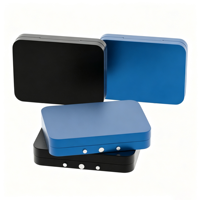 Boîte en étain anti-odeur et résistante aux enfants (CR) de 80x58x15mm, lot de 7 pièces, avec insert, pour garde-jeunesse ou transporteur de chiens