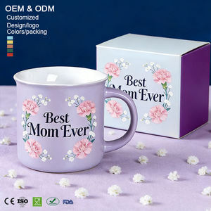 Tasses à café en céramique émaillée personnalisables en gros, impression personnalisée avec boîte cadeau pour la fête des pères, la fête des mères, anniversaire - Product Image 5