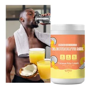 Nutrición deportiva post entrenamiento personalizada sin azúcar, bebida de hidratación con sabor a Coco, polvo de electrolito