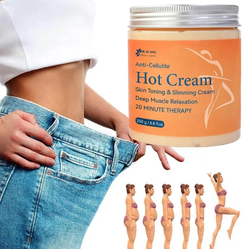 Özel toptan vücut inceltici krem özel etiket yağ yakma jel kadınlar için kilo kaybı selülit temizleme kremi
