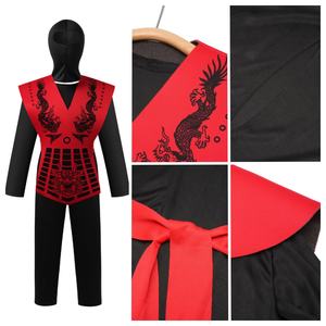 <span class=keywords><strong>Costume</strong></span> de luxe unisexe Ninja Cosplay pour enfants équipement d'entraînement sportif d'art martial en gros - Product Image 2