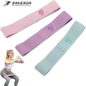 Bandes de résistance en tissu antidérapantes <span class=keywords><strong>pour</strong></span> exercices de fitness, bandes <span class=keywords><strong>pour</strong></span> les hanches et les fessiers, <span class=keywords><strong>pour</strong></span> la remise en forme à domicile, les entraînements, la salle de sport, le <span class=keywords><strong>yoga</strong></span>, le Pilates 20/40/60LB - Product Image 1