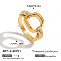 Bagues en titane et acier inoxydable Gaovo de style européen haut de gamme, résistantes au ternissement, avec strass, pour femmes – Meilleures ventes