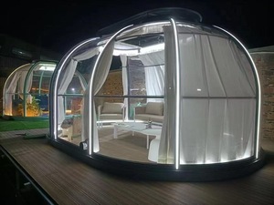 Dôme bulle moderne de style mid-century <span class=keywords><strong>pour</strong></span> l'extérieur, résistant aux UV, en PC transparent avec structure en <span class=keywords><strong>aluminium</strong></span>, facile à assembler, auvent ciel étoilé <span class=keywords><strong>pour</strong></span> hôtel - Product Image 3