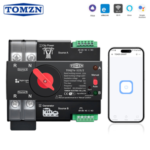 <span class=keywords><strong>Interruptor</strong></span> Selector Eléctrico de Transferencia Automática TOMZN para Riel Din, Smart ATS con WIFI EWelink, 230V, Doble Alimentación, Temporizador, Ininterrumpido, 2P 125A - Product Image 2