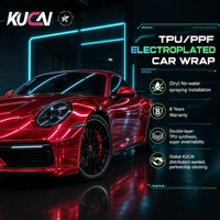 Film de protection de peinture rouge brillant de haute qualité en TPU PPF pour voiture, auto-réparant, anti-rayures, OEM