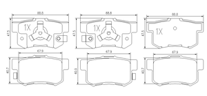 Pastillas de freno de coche OEM para Honda Semi GF <span class=keywords><strong>Formula</strong></span>, nuevo sistema de frenos de fábrica en el mercado de los años 2000 - Product Image 5