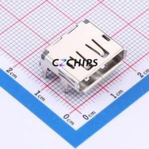 DP-001-R-J DisplayPort (DP) Connector SMD Connector Full Size DisplayPort Horizontal Mount 1 500mA - Product Image 1