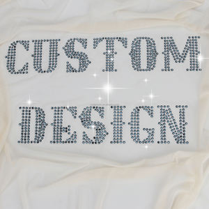 Patches de <span class=keywords><strong>transfer</strong></span>ência térmica com strass personalizados são adequados para prensagem térmica DIY em camisetas e camisas. - Product Image 4