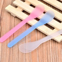 Outils de cosmétique pour le maquillage, spatule pour le visage, masque, cuillère en plastique, 100 pièces