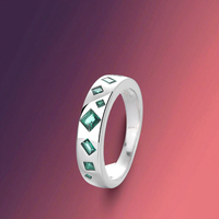 Bague d'articulation pour femmes en argent 925 de style vintage grosse incrustation fête d'anniversaire de mariage rhodium 18 carats bagues fines à la mode cadeau