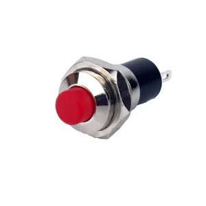 Waterproof IP65 Electric Push Button Micro Switch Illuminated ON OFF 10mm Metal Push Button Switches