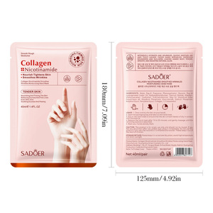 Maschera per Mani in Bustina SADOER, Maschera Personalizzata per Mani all'Ingrosso con Logo, Maschera al Collagene per la Cura Quotidiana delle Mani - Product Image 6