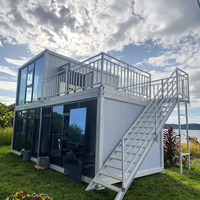 Maison préfabriquée mobile SKYLINE à assemblage rapide de 20 pieds à vendre – Mini-maison moderne en kit, conception de maison conteneur modulaire