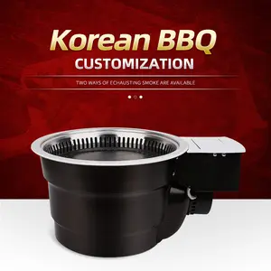 Roaster bonde infravermelho da grade coreana elétrica Smokeless comercial profissional do BBQ com motor elétrico