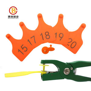 BCE106 Animal en blanco Etiqueta de oreja Crotales para vaca ganado Animal proporcionado granjas de cría de animales - Product Image 5