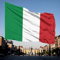 Vente en gros de drapeaux italiens robustes de 3x5 pieds, drapeaux nationaux durables à rayures horizontales, rouges, blancs et verts, drapeau national italien