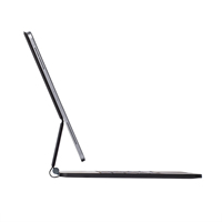 Baru untuk lampu Keyboard Magic iPad Pro 11/Air 11-inci kulit PU RGB casing Keyboard nirkabel lampu latar operasi gunting USB-C
