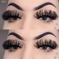 Proveedores de pestañas Venta al por mayor Fluffy Mink Lashes 25 Mm Siberian Mink Lashes Dramatic Long 3D 25 Mm Mink Lashes