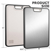 Planche à découper en acier inoxydable de qualité alimentaire, design pailles de blé, anti-moisissure, réutilisable, accessoires de cuisine