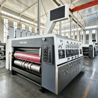 Machine d'impression flexographique à transfert sous vide entièrement automatique pour carton ondulé, imprimante flexo pour usine de fabrication d'emballages