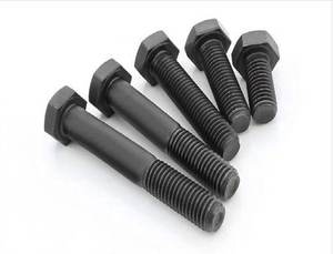 Perno Hexagonal de Acero Aleado de Alta Resistencia ASTM A193 B7 A194 A394 con Acabado Liso Negro para Construcción - Product Image 2