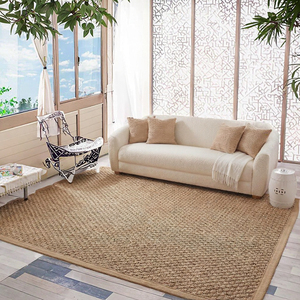 Tapis en jute et jonc de mer personnalisé à motif de dessin animé en forme de cœur, à poils bouclés courts, résistant aux taches, adapté aux animaux domestiques, style moderne, pour la salle de sport ou la voiture - Product Image 3