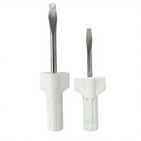 Kit de 2 tournevis à tête plate pour machine à coudre, grands et petits, outils de tricot manuel, design papillon, écologique, portable et durable pour la couture