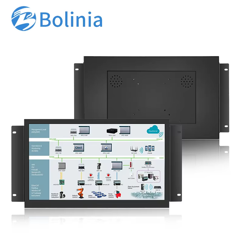 Open Frame 17.3 IPS LCD Monitors 1920*1080 High Brightness Display Non-Touch or Touch Screen for Industrial Equipment