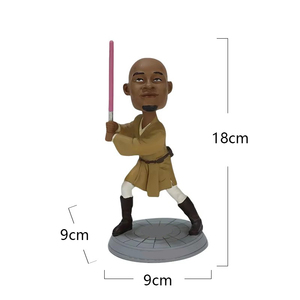 تمثال عمل الرأس مزركش راتنج نموذج الحرف اليدوية فن الهدايا التذكارية الاصطناعية 3d مخصص ديكور المنزل الحلي النحت - Product Image 2