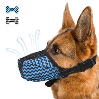 Muselière réglable anti-léchage pour chien, couvre-bouche souple et respirant pour animaux de compagnie, empêche les morsures, les aboiements, les léchages des plaies, permet la boisson et l'alimentation