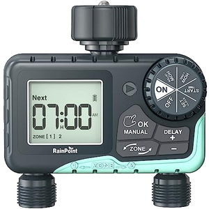 Temporizador de agua para jardín, Retardo de lluvia y <span class=keywords><strong>riego</strong></span> Manual, sistema de controlador de <span class=keywords><strong>riego</strong></span> automático para patio, césped, Material plástico - Product Image 1