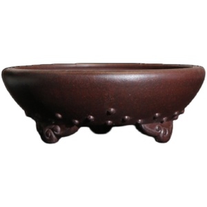 กระถางเซรามิกทรงกลอง สไตล์เซน ลายชูอิง ขนาดเล็ก สำหรับปลูกต้นคาลามัส - Product Image 5