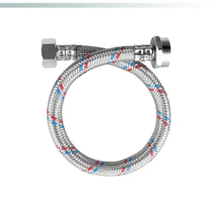 Durable stainless steel wire braided metal flexible hose with copper end manufacturer for connection flexible metallic hose