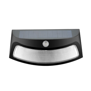 Lampe murale solaire d'extérieur à LED, angle de faisceau de 20 degrés, base en aluminium, diffuseur en polycarbonate, pour cour, escaliers, jardin - Product Image 3