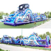 Jeux d'obstacles gonflables de jeu d'obstacles pour adultes et enfants commerciaux personnalisés à vendre