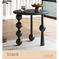 Table basse en bois massif noyer, petite, mobile, minimaliste, moderne et simple, pour salon, appartement ou balcon
