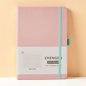 Customizable Hardcover A5 Pu <b>Leather</b> Notebook 96 <b>Sheets</b> OEM ODM Brand Stock Business Free Sample Binding Elastic Strap Custom - Product Image 5