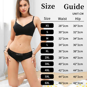 Culotte menstruelle taille basse en coton et élasthanne respirante pour femme, anti-fuite, quatre couches, avec dentelle ajourée à la taille – Meilleure vente - Product Image 5