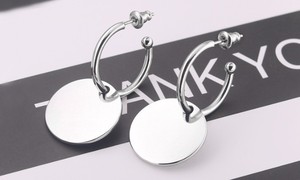 Boucles <span class=keywords><strong>d</strong></span>'oreilles chirurgicales en acier inoxydable, couleur or rose, tendance, 1 pièce - Product Image 5