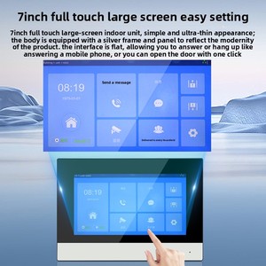 Sistema di Videocitofono Intelligente Tuya da 7 Pollici con Riconoscimento Facciale, Impronta Digitale, Carta RFID, <span class=keywords><strong>Controllo</strong></span> Accessi con <span class=keywords><strong>Password</strong></span> e Sblocco Remoto tramite App - Product Image 3