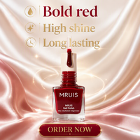 Vernis à ongles brillant MRUIS, résistant aux éclats, longue tenue, couleur élégante, pour manucure DIY à domicile, vernis à ongles classique pour femmes, vente en gros