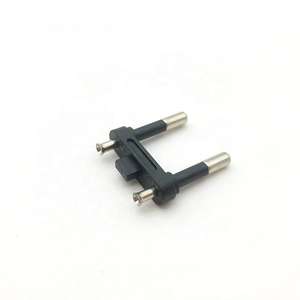 Terminale e Connettore per Presa Elettrica Standard UE <span class=keywords><strong>con</strong></span> 2 Uscite, Inserto in Ottone <span class=keywords><strong>con</strong></span> Design a Otto Terminali per Uso Commerciale - Product Image 2