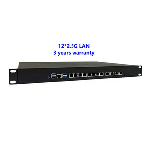 Serveur 1U en rack Intel Xeon E5 V3 V4 avec 12 ports LAN 2.5G I226 et double port SFP+ 2x10G, compatible Mikrotik <span class=keywords><strong>Sophos</strong></span> pour pare-feu, routeur, VPN - Product Image 2
