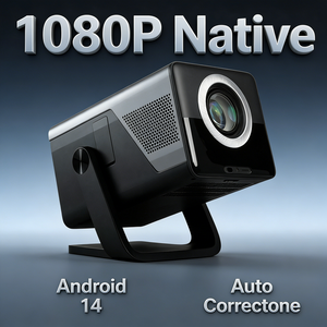 Mini projecteur LED 3D WiFi amélioré X1 1080P Android 14 2000 Lumens Mode Cinéma Synchronisation <span class=keywords><strong>Écran</strong></span> Téléphone via WiFi/<span class=keywords><strong>USB</strong></span> Portable Extérieur - Product Image 1