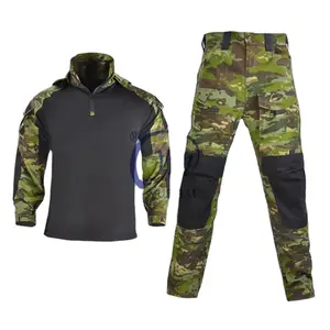 ชุดเครื่องแบบทหารพรางป่าชุดยุทธวิธีกบสูทกางเกงและเสื้อผ้าชุดใหม่