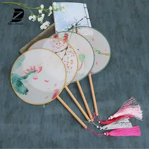 Wholesale Blank Sublimation silk round fan