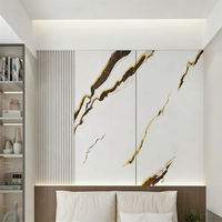 Panneau PVC effet marbre Y Board Premium, finition miroir haute brillance, plaque UV pour salon de luxe