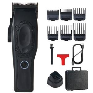 Le <span class=keywords><strong>coiffeur</strong></span> professionnel à moteur sans balais sans fil à grande vitesse utilise une tondeuse à cheveux électrique avec une base - Product Image 2